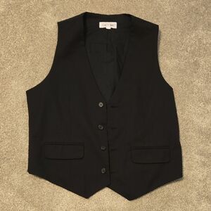 Calvin Klein Classic Black Buttoned Vest Mens Size Small